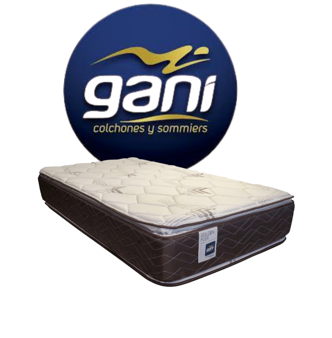 COLCHON GANI GOLDEN FLEX C/PILLOW 100X190X30