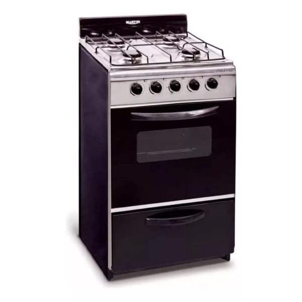 COCINA MARTIRI 4H ACERO GAS NATURAL