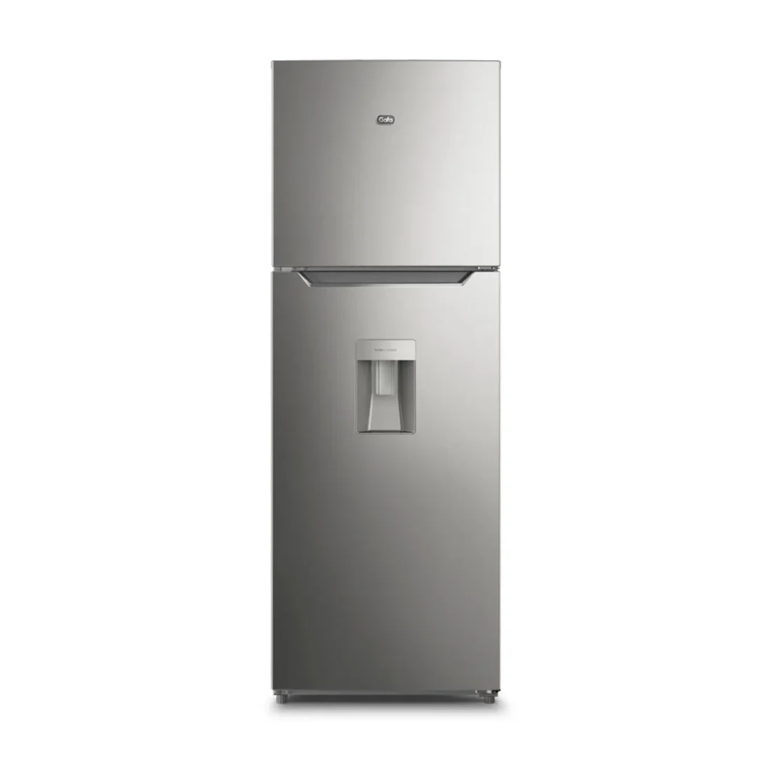 HELADERA GAFA HGW311P C/DISP. PLATA