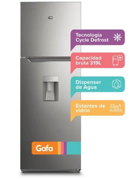 HELADERA GAFA HGW311P C/DISP. PLATA - Image 4