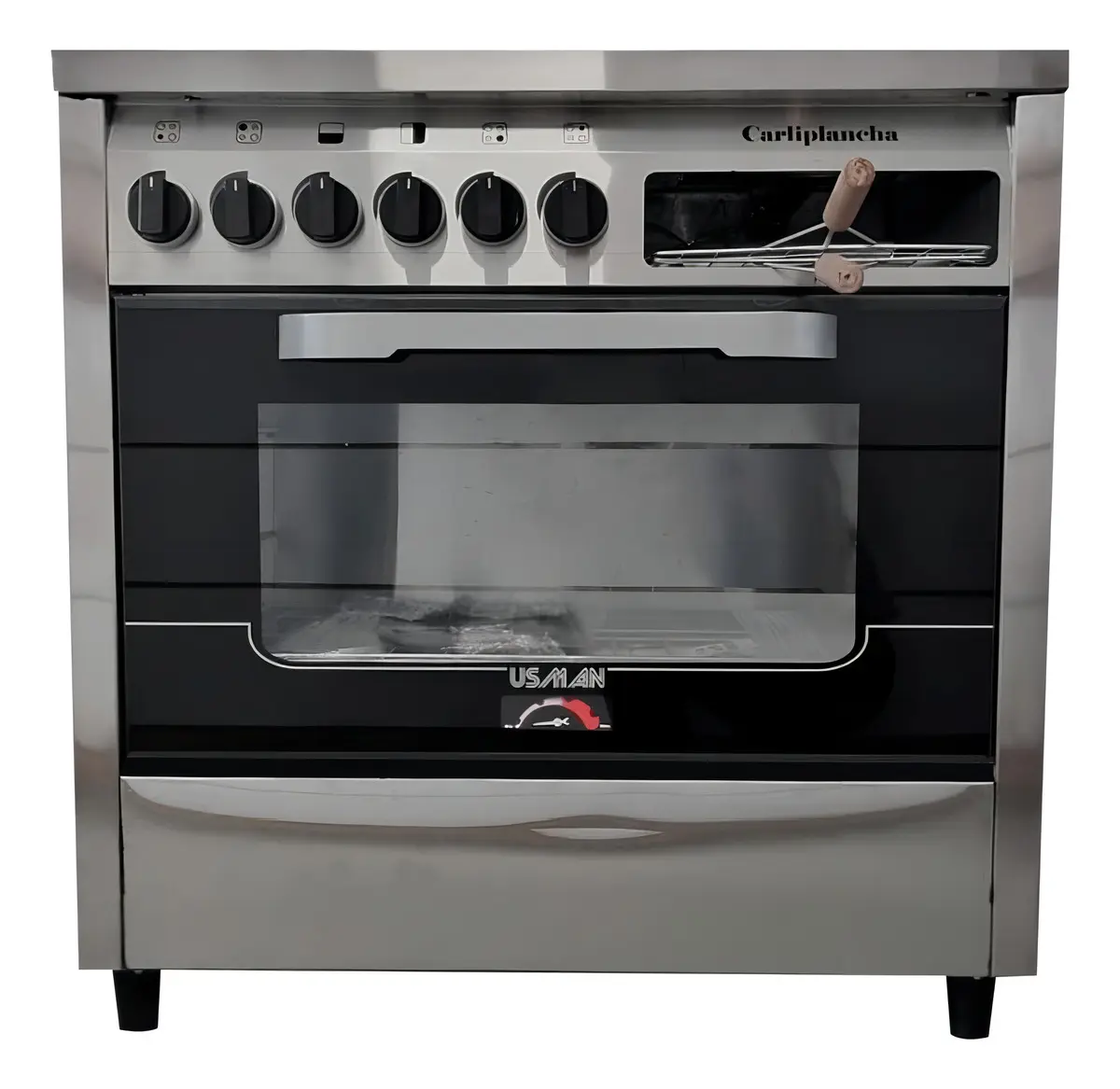 COCINA INDUSTRIAL USMAN 4 HOR. + CARLITERA Y PLANCHA - Imagen 6