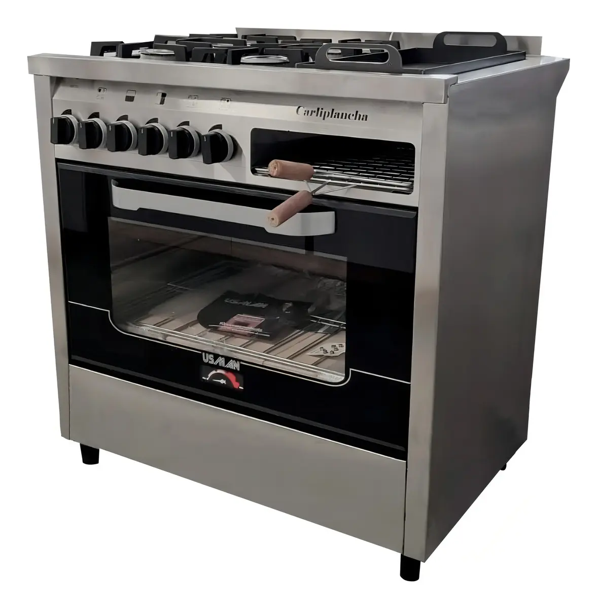 COCINA INDUSTRIAL USMAN 4 HOR. + CARLITERA Y PLANCHA - Imagen 5