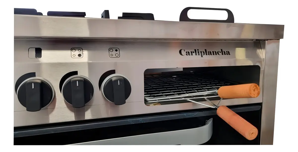 COCINA INDUSTRIAL USMAN 4 HOR. + CARLITERA Y PLANCHA - Imagen 4