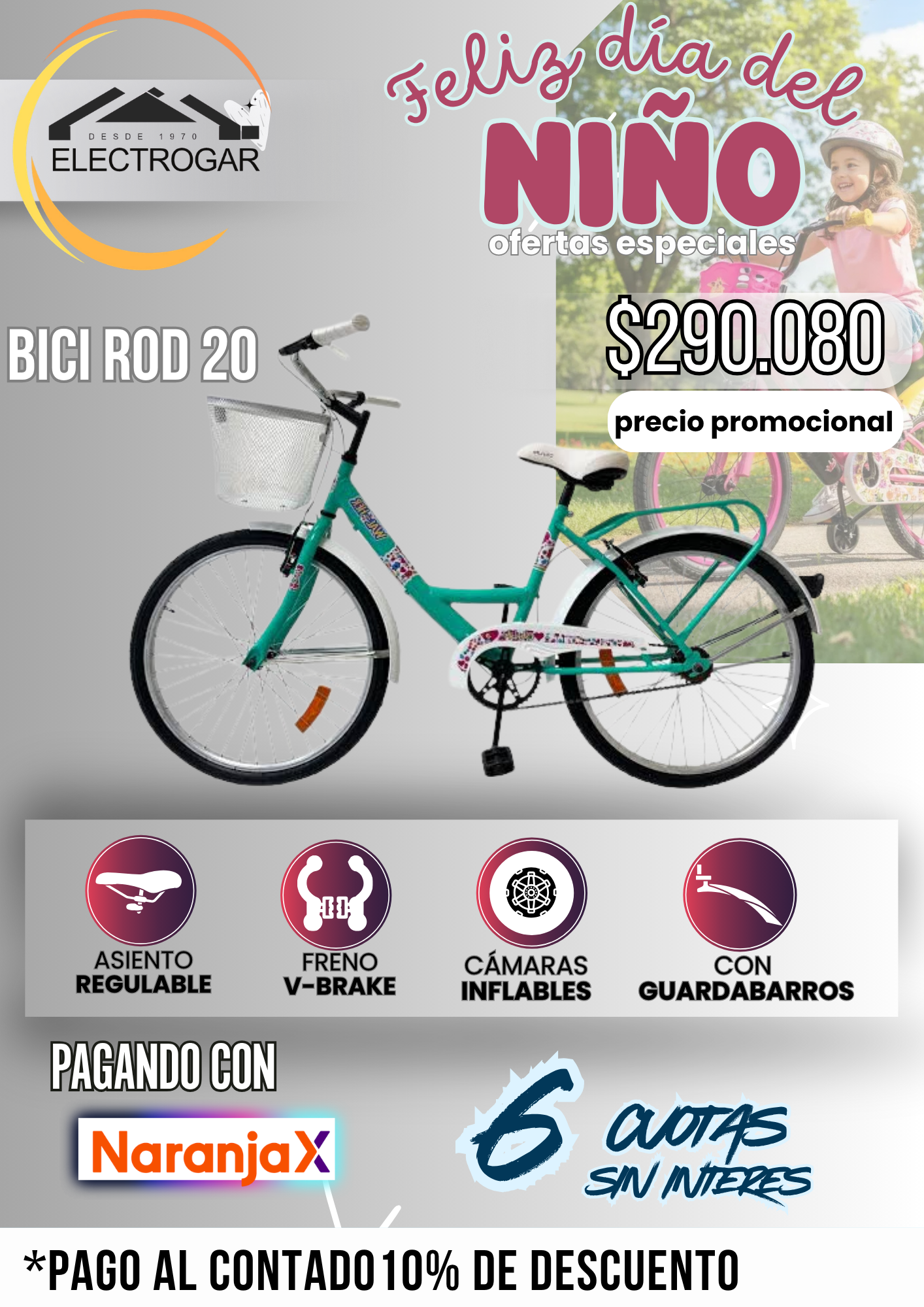 BICICLETA WALHER CITY LIVE ROD 20 NENA - Imagen 2