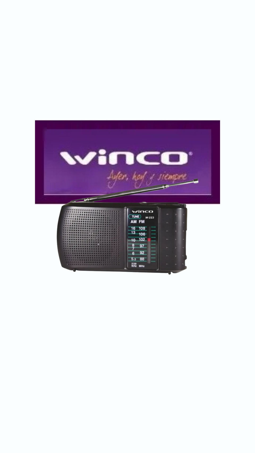 RADIO PORTATIL WINCO W223 AM/FM