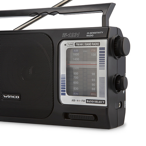 RADIO PORTATIL WINCO W1231 AM/FM - Imagen 2