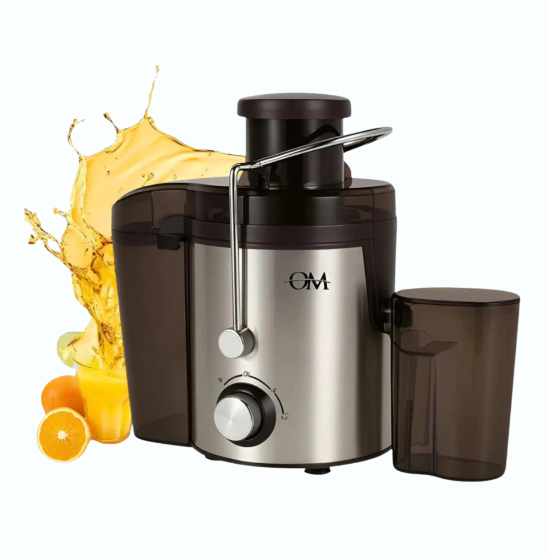 EXTRACTOR DE JUGO OM ACERO INOX. 350W